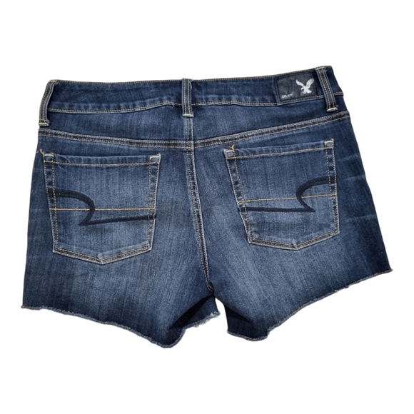 AMERICAN EAGLE OUTFITTERS "Shortie" Super Stretch Denim Shorts, Size US6 - Picture 2 of 10